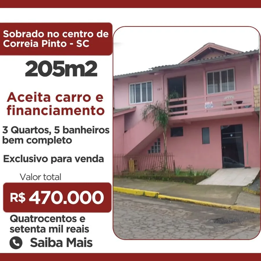 Arte sobrado à venda com preço